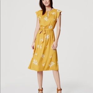 Loft Hydrangea Flutter Dress
